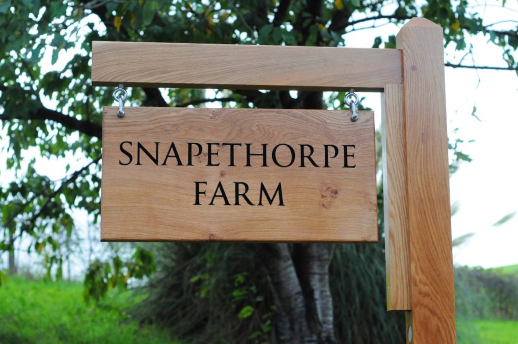 Hanging House Signs with Oak Posts | Design Online | Bespoak Designs