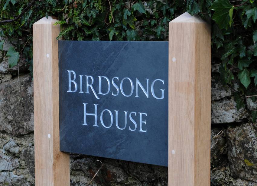 Slate House Sign