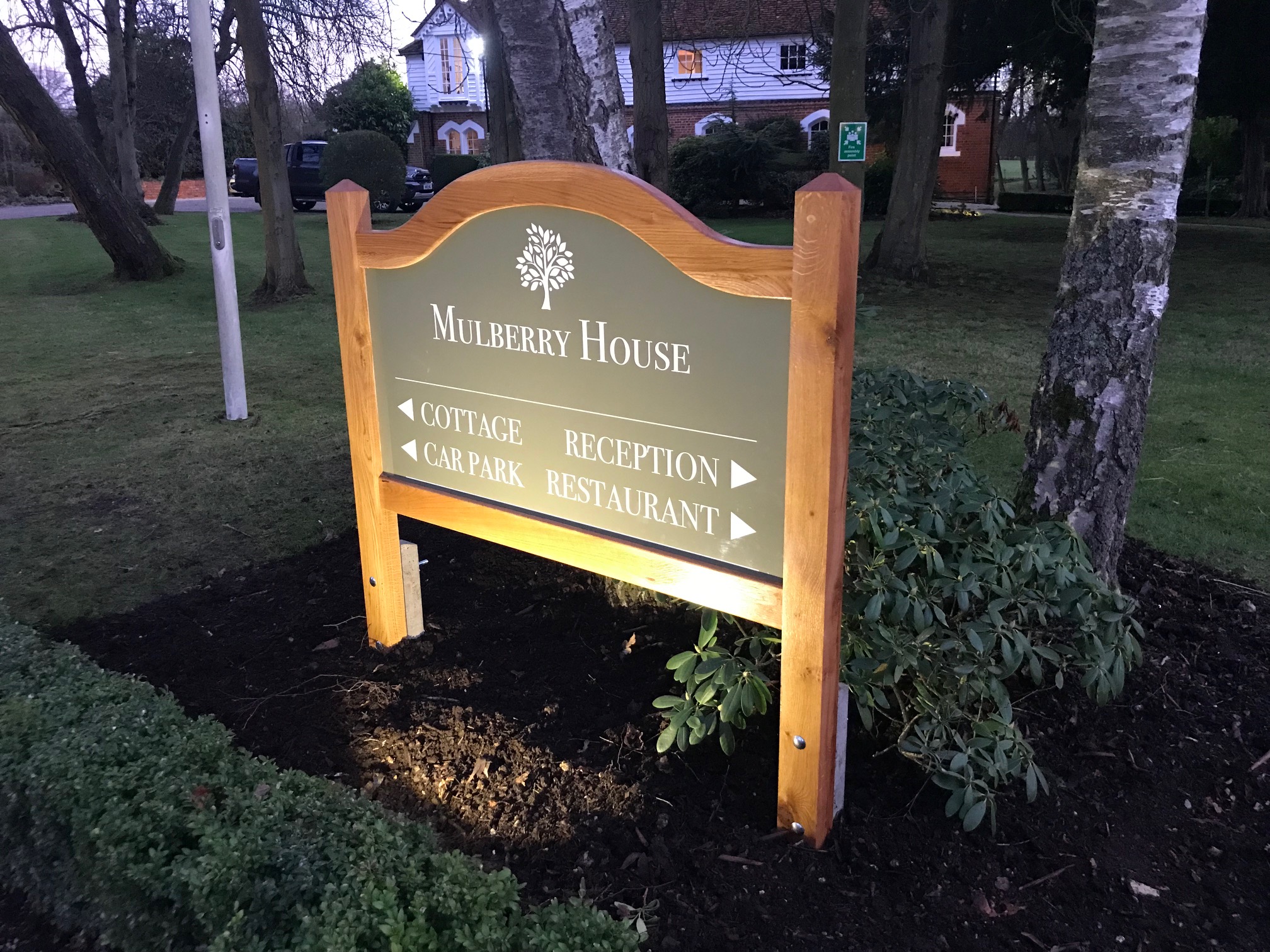 Luxury Wedding Venue Signs for Mulberry House - Bespoak Designs