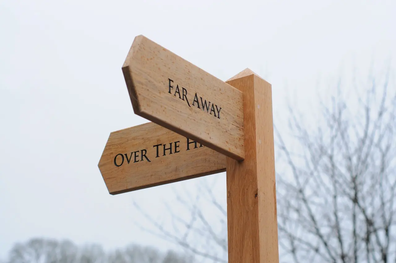 Wooden-house-sign